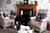 Scandi Birds Fabric Adult Chair & Footstool Bedroom Nursery Mustard Grey Bird Accent Armchair