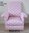 Laura Ashley Pink Hearts Fabric Child's Chair Kid's Armchair Dusky Nursery Bedroom