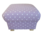 Storage Footstool in Clarke Dotty Spot Mauve Lilac Fabric Pouffe Polka Dots Spotty Dotty