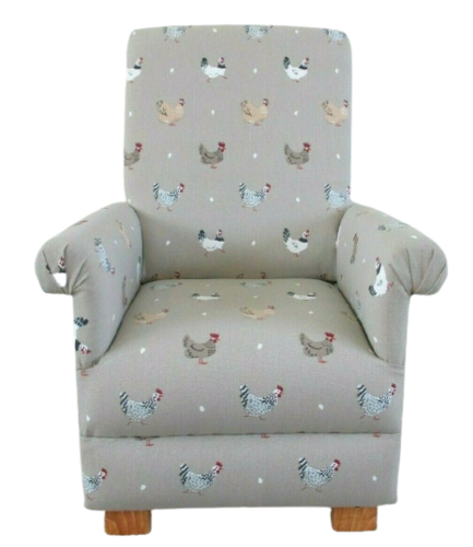 Sophie Allport Lay A Little Egg Fabric Child's Chair Kids Armchair Farmyard Hens Chickens