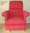 Clarke & Clarke Red Dotty Spot Fabric Child's Chair Polka Dot