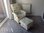 Clarke Dotty Spot Powder Blue Fabric Adult Chair & Footstool Polka Dot Spots Nursery Armchair