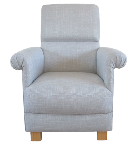 Laura Ashley Dalton Dove Grey Fabric Adult Chair Plain Armchair Bedroom Nursery Bespoke