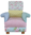 Laura Ashley Patchwork Fabric Child's Chair Pink Fairy Spotty Nursery Bedroom Kid's Armchair Floral