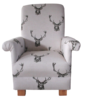 Fryetts Stag Fabric Child Chair Kids Armchair Charcoal Grey Nursery Bedroom Reading Bespoke Designer