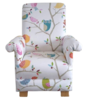 Harlequin What A Hoot Pink Fabric Child's Chair Kid's Owl Nursery Bedroom Animals Bespoke Armchair