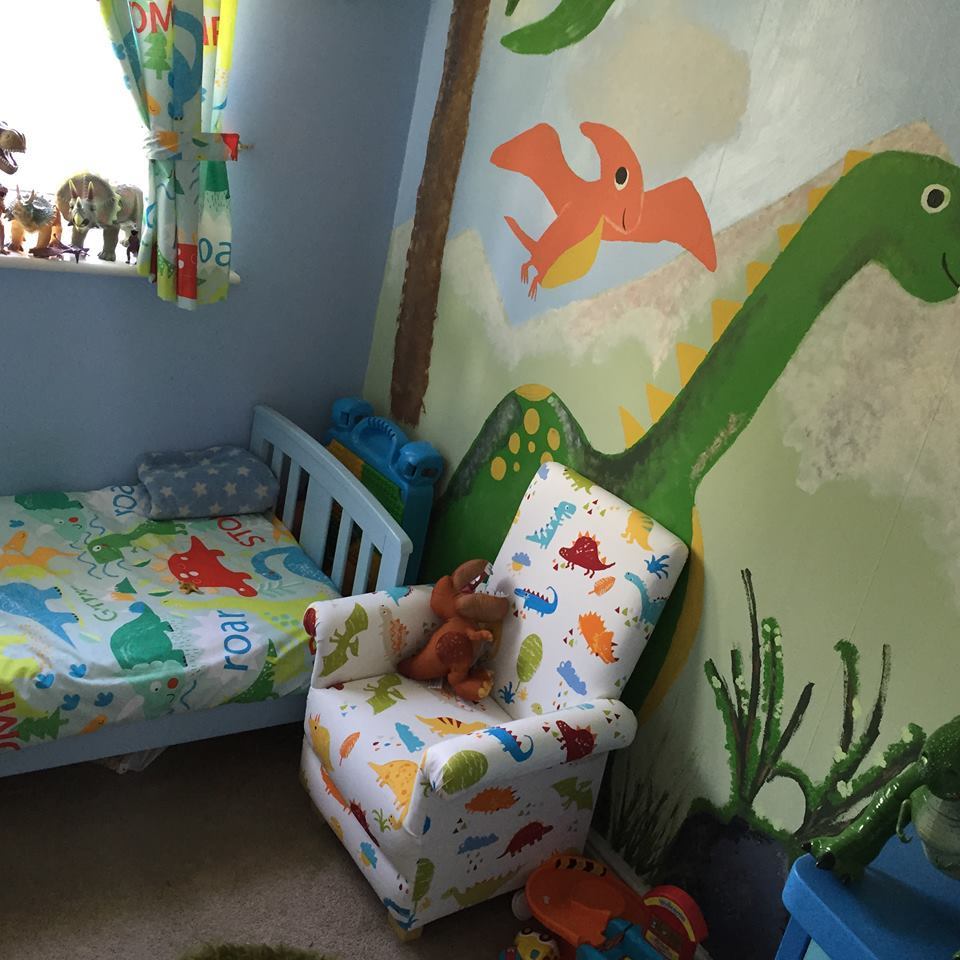 Ashley Wilde Newport Stars Fabric Child's Chair Dove Grey Armchair Kid's Nursery 
