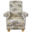 Clarke March Hare Fabric Adult Chair Linen Mustard Beige Armchair Animals Nursery Bedroom Accent