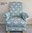 Fryetts Narvik Seafoam Fabric Adult Chair Armchair Scandi Birds Duck Egg Green Bedroom Nursery