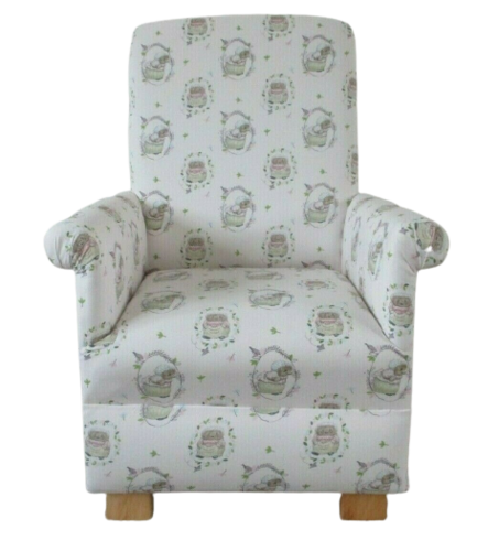 Beatrix Potter Mrs Tiggywinkle Fabric Children's Chair Kids Armchair Hedgehogs Pink Peter Rabbit