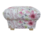 Fryetts Felicity Fabric Footstool Pouffe Footstall Floral Pink Flowers Lilac Accent