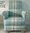 Porter & Stone Balmoral Duck Egg Fabric Adult Chair & Footstool Check Tartan Armchair Blue