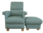 Sophie Allport Speedy Dogs Fabric Adult Chair & Footstool Armchair Blue Grey Animals Nursery Pouffe