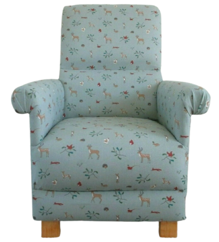 Sophie Allport Woodland Trust Fabric Adult Chair Armchair Bedroom Deer Nursery Animals