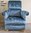 Teal Crushed Velvet Children's Armchair Kids Chair Child's Blue Nursery Small