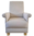 Laura Ashley Austen Natural Fabric Adult Chair Armchair Plain Bedroom Accent Statement