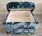 Storage Footstool Emma J Shipley Extinct Navy Blue Velvet Fabric Pouffe Footstall Animals Accent