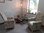 Laura Ashley Austen Natural Fabric Adult Armchair & Footstool Plain Pouffe Nursery Bedroom Lounge