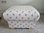 Adult Chair & Footstool in Fryetts Bees Natural Fabric Accent Armchair Cream Pouffe