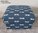 Storage Footstool Sophie Allport Dragonflies Fabric Pouffe Navy Blue Dragonfly Accent