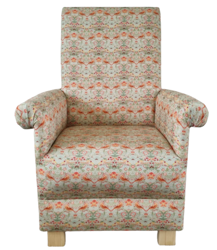 William Morris Strawberry Thief Fabric Adult Chair Armchair