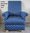 Adult Armchair Clarke Dotty Spot Navy Blue Fabric Chair Accent Polka Dots Small Nursery Bedroom