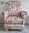 Children's Armchair Voyage Hermione Floral Pink Blush Fabric Girls Pretty Chair Child's Kid's