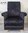 Adult Armchair Black Crushed Velvet Fabric Chair Accent Small Bedroom Statement Lounge