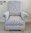 Laura Ashley Belton Steel Grey Fabric Adult Chair & Footstool Armchair Nursing Plain Small